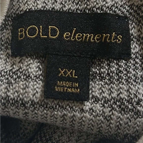 Bold Elements Sweater Dress Womens Black White Zebra Print Long Sleeve Sz XXL - Picture 12 of 14